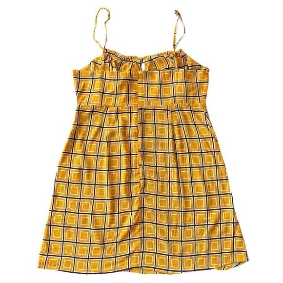 Faithfull The Brand Audrina Orange & Purple Crepe Mini Dress NWT Size 12 Large - Picture 4 of 7